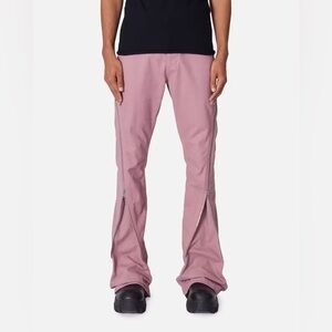 mnml D519 Zipper Flare Denim Jeans Pink